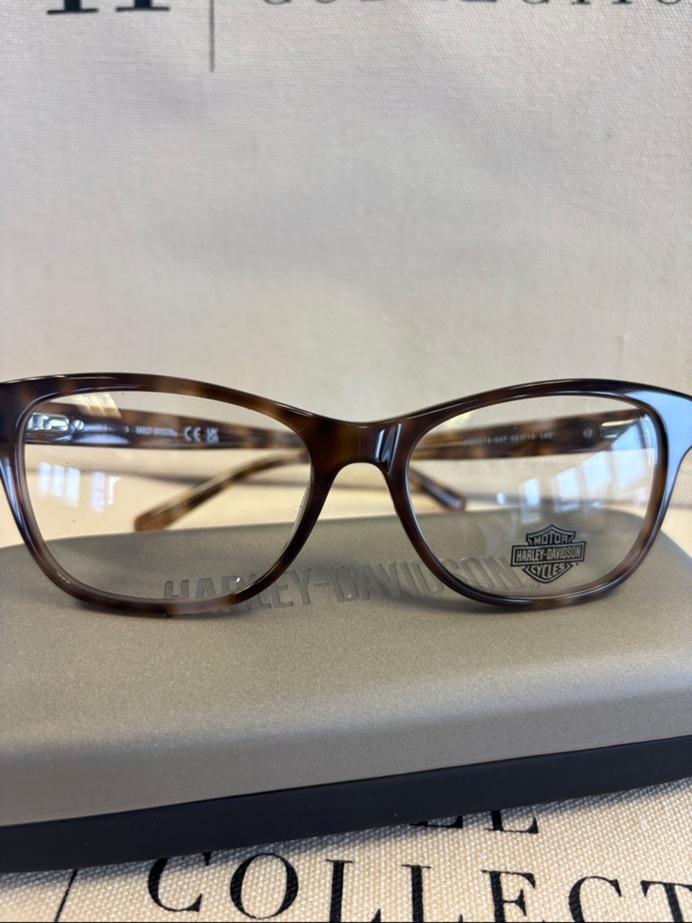 Harley-Davidson Women's RX Brown Tortoise Frame Glasses
